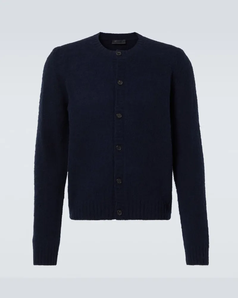 Prada Cardigan aus Wolle Blau