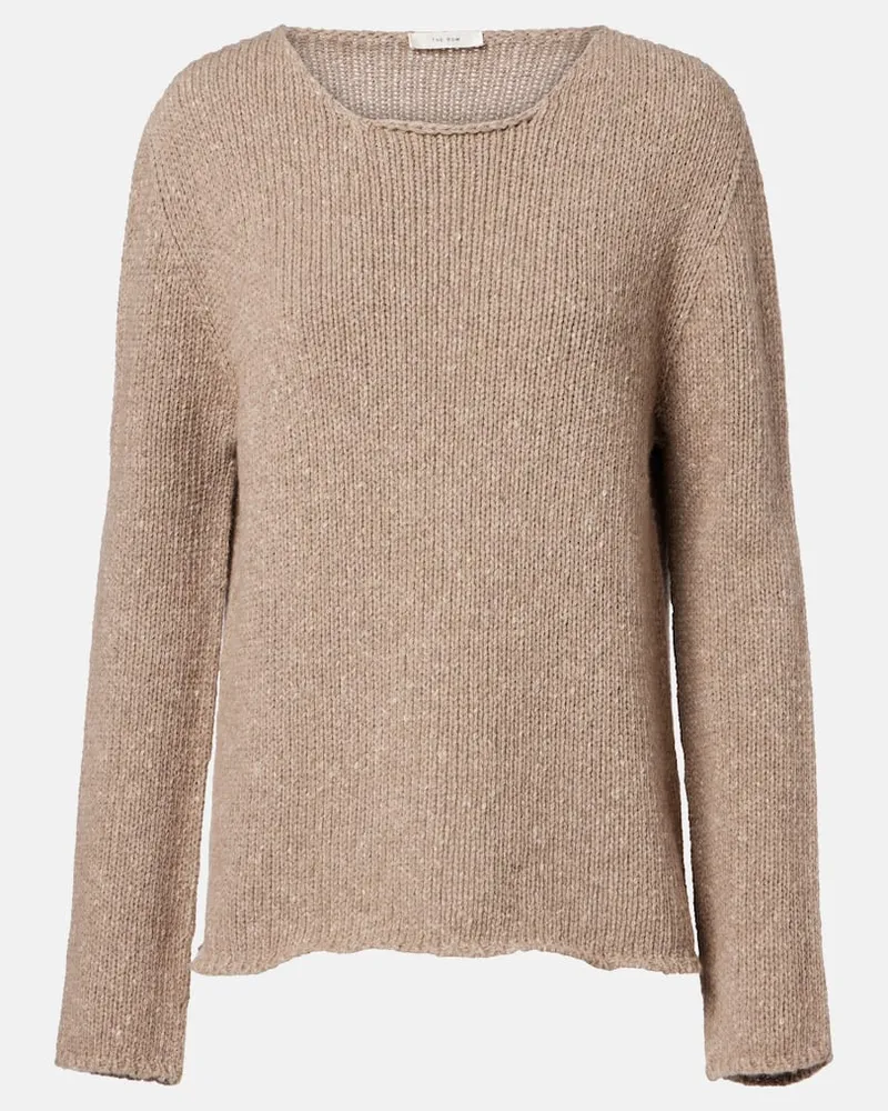 The Row Pullover Nitha aus Kaschmir Beige