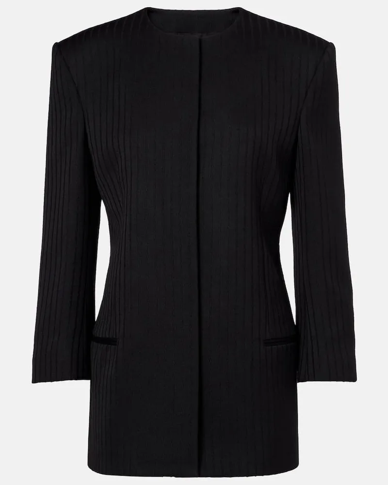 Calvin Klein Blazer aus Wolle Schwarz