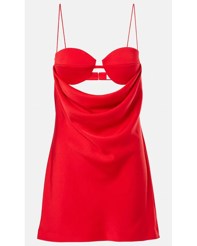 Alex Perry Minikleid aus Crêpe Rot