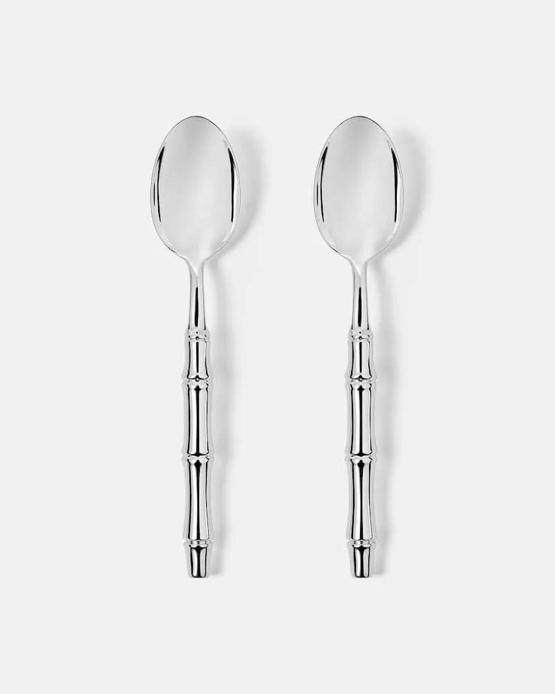 Gucci Set aus zwei Suppenlöffeln Silber