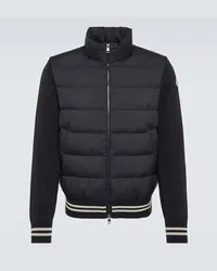 Moncler Daunenjacke aus Baumwolle Blau