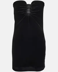 Roland Mouret Minikleid aus Samt Schwarz