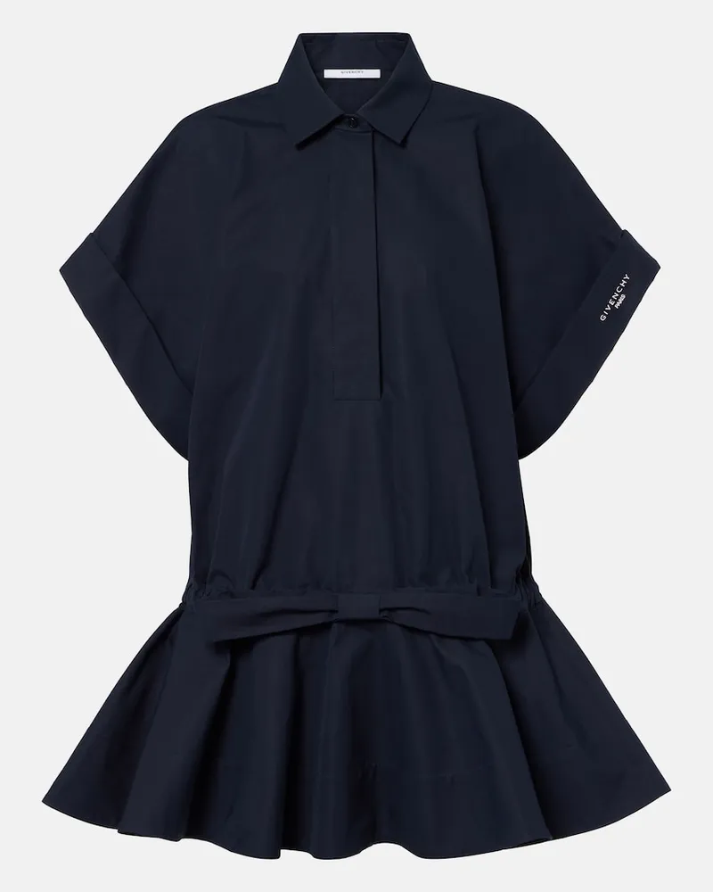 Givenchy Hemdblusenkleid aus Baumwolle Blau