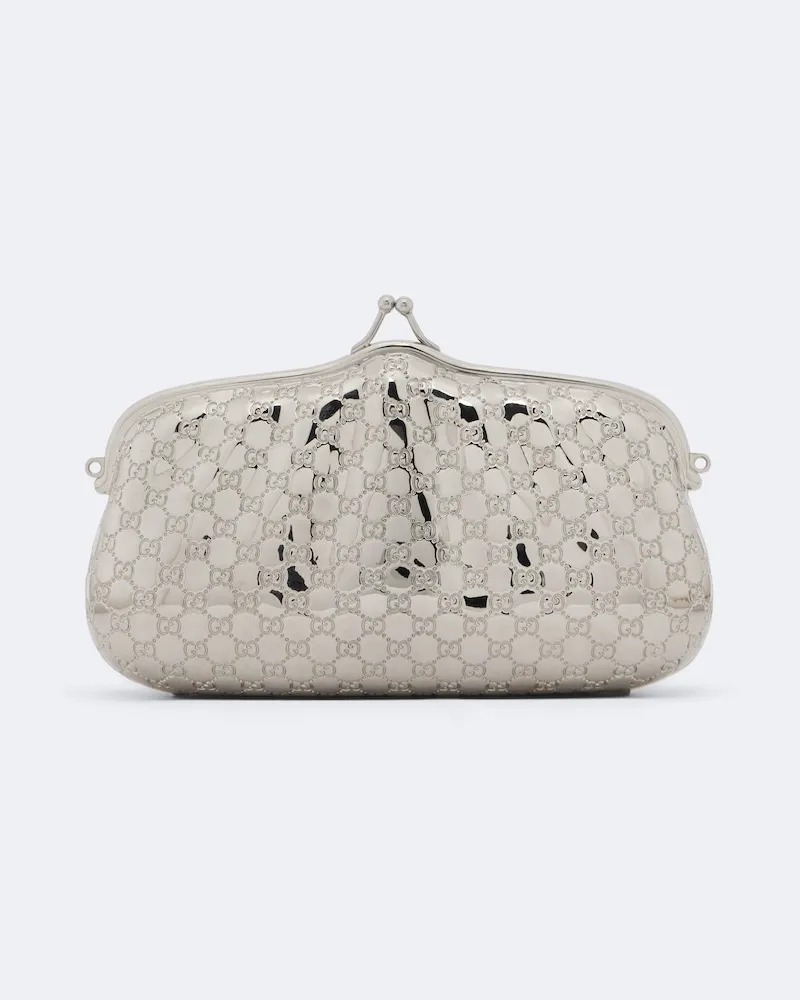 Gucci Clutch GG Mini Silber