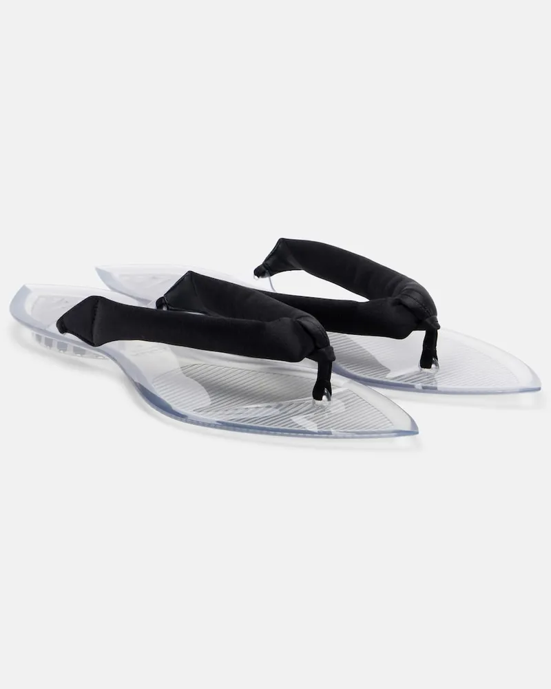 Alaïa Alaïa Sandalen Invisible aus Satin Transparent