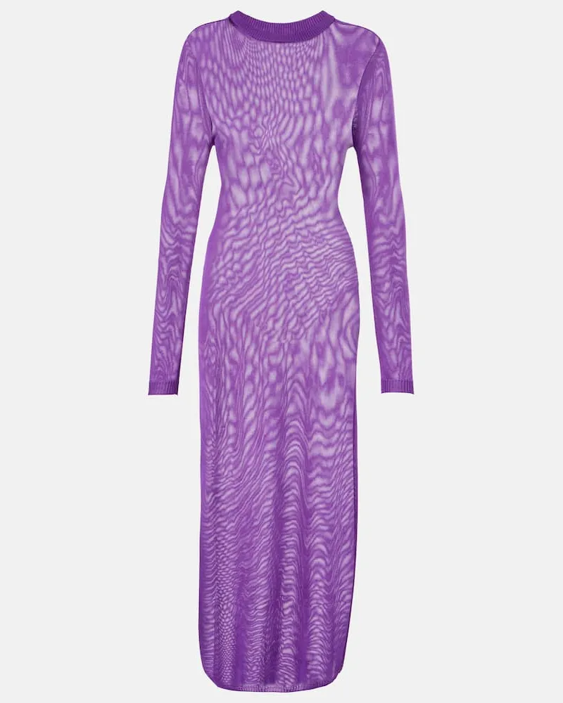 Tom Ford Maxikleid aus Seide Lila