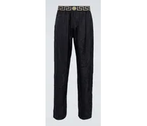 Pyjama-Hose Barocco aus Seiden-Twill