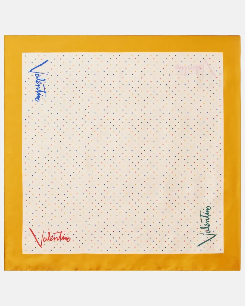 Valentino Garavani Tuch aus Seiden-Twill Orange