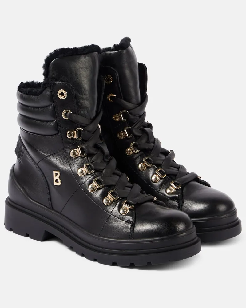 Bogner Schnürstiefel St. Moritz aus Leder Schwarz