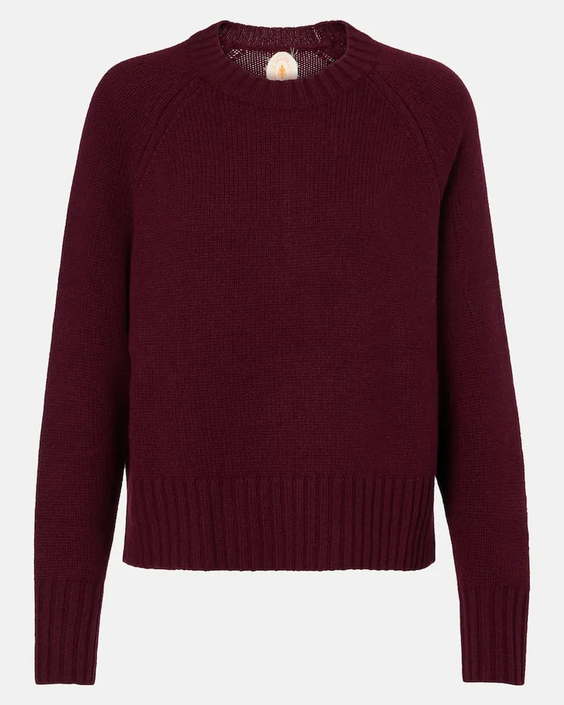 Jardin des Orangers Pullover aus Wolle und Kaschmir Burgunderrot