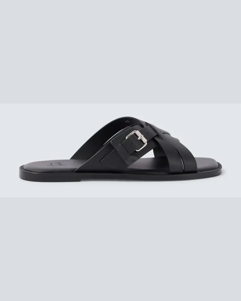Christian Louboutin Sandalen Emircross aus Leder Schwarz