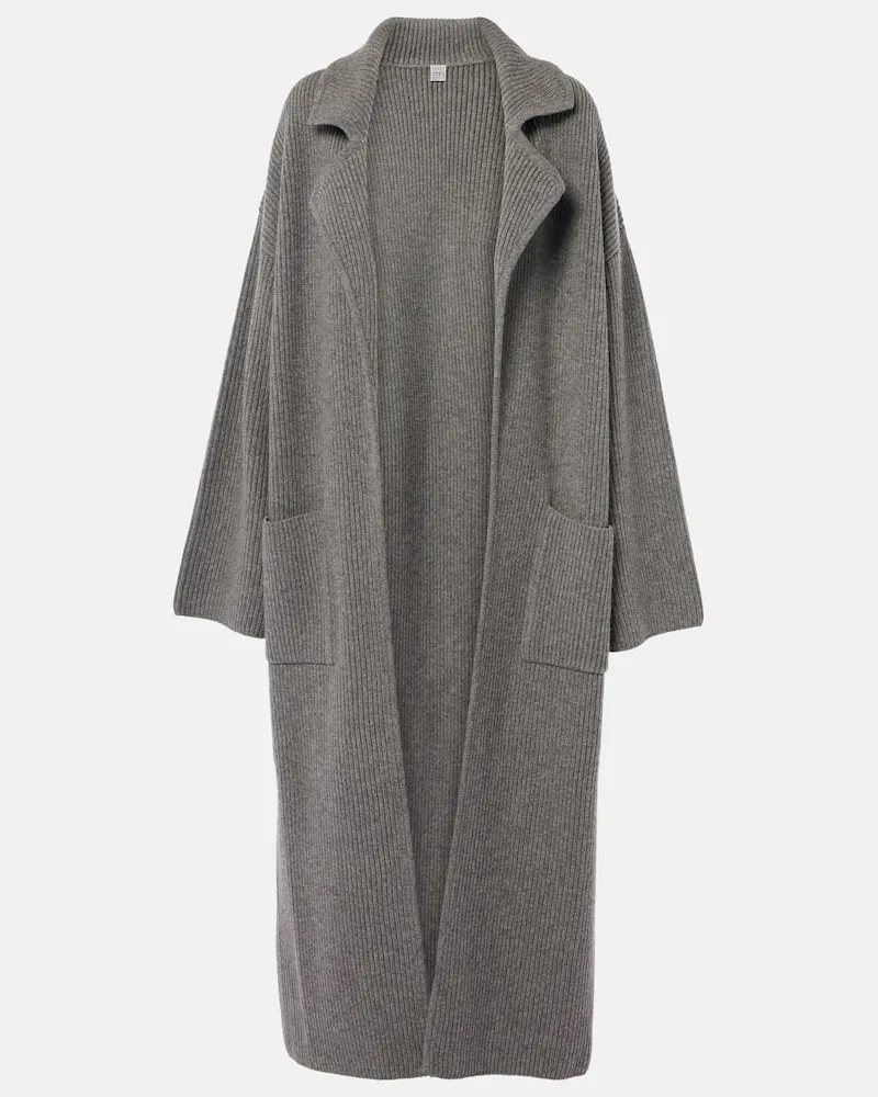 Totême Cardigan aus einem Wollgemisch Grau