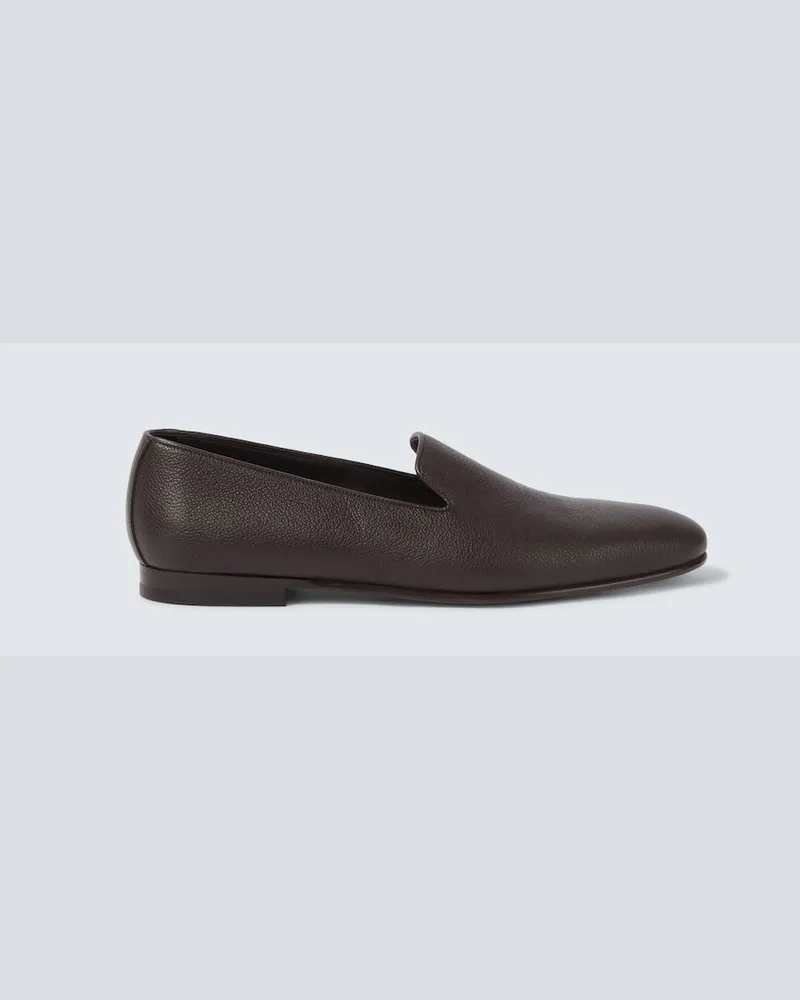 Manolo Blahnik Slip-Ons Kate aus Leder Braun