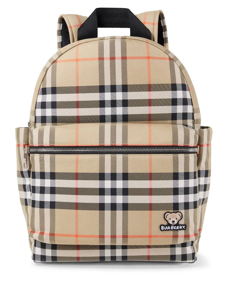 Burberry Rucksack Burberry Check mit Leder Multicolor