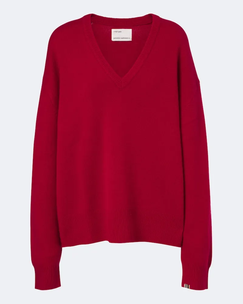extreme cashmere Pullover N°457 Jack aus einem Kaschmirgemisch Rot