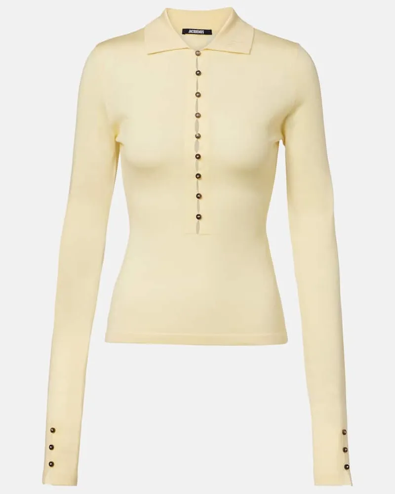 Jacquemus Polopullover aus Wolle Gelb