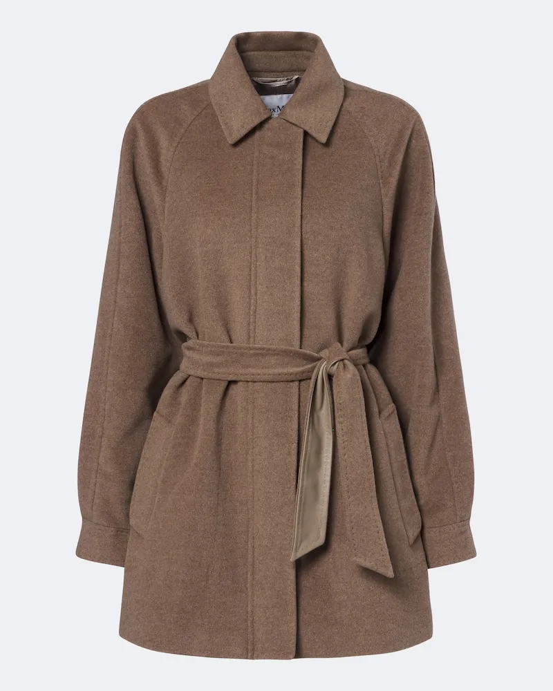 Max Mara Mantel aus Kaschmir Braun