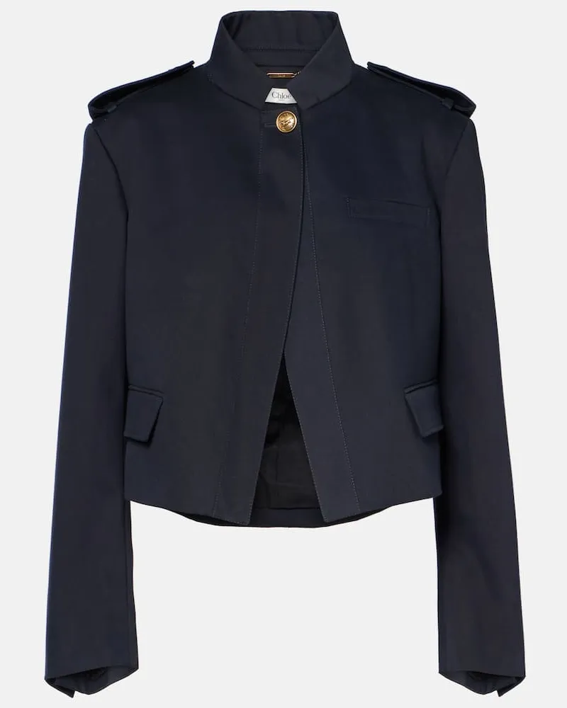 Chloé Chloé Jacke aus Baumwolle Blau
