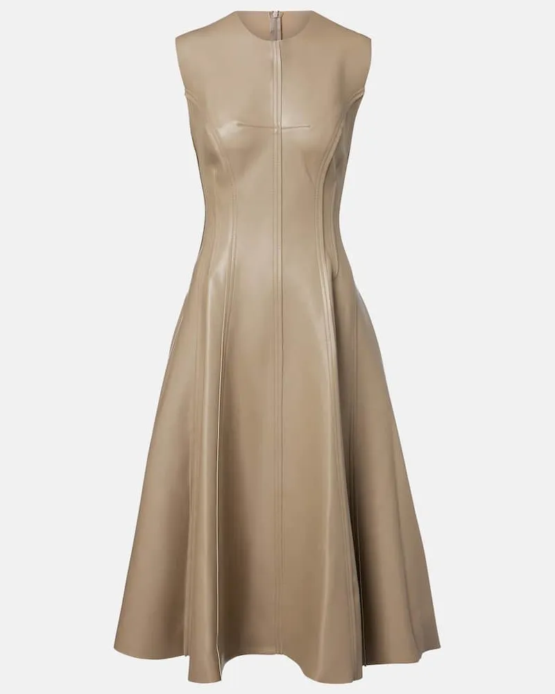 Norma Kamali Midikleid Grace Beige