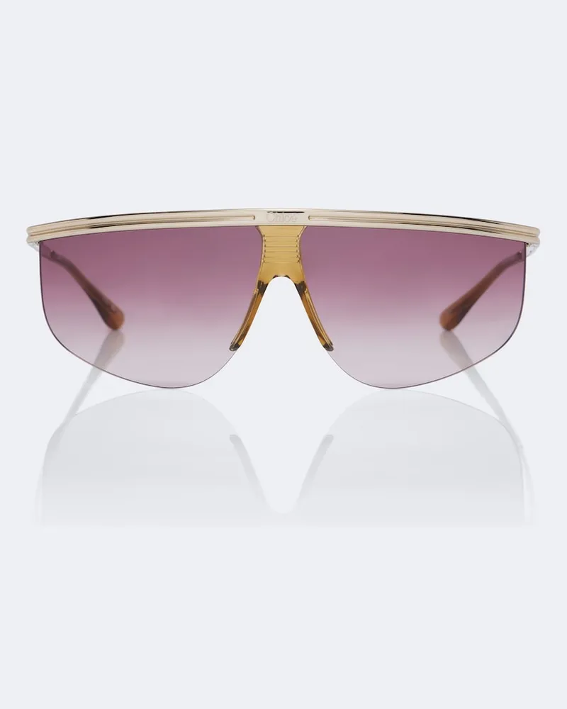 Chloé Chloé Masken-Sonnenbrille Gold