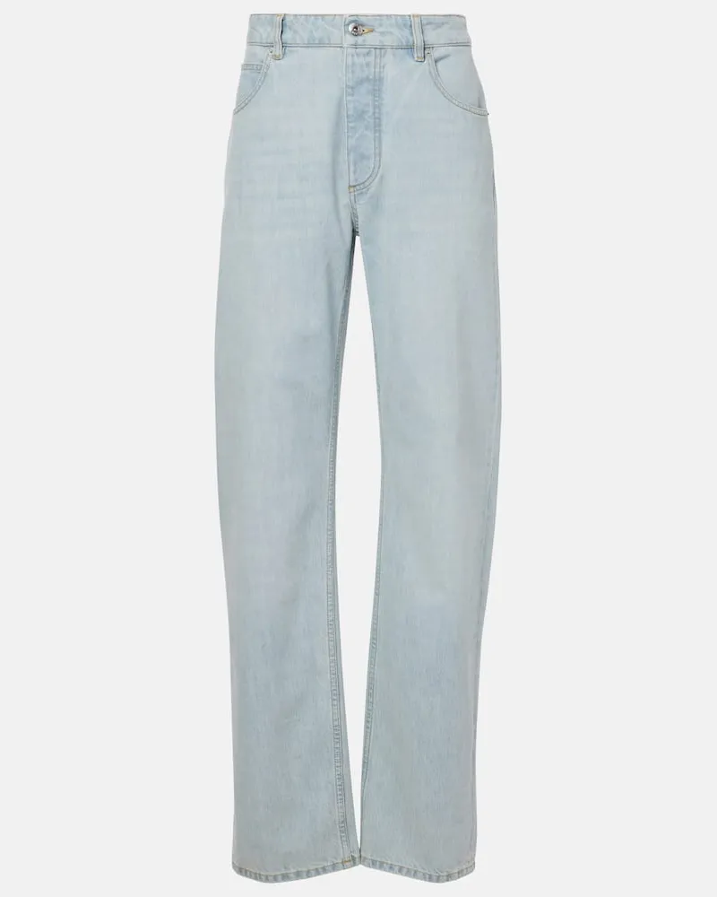 Bottega Veneta Mid-Rise Straight Jeans Blau
