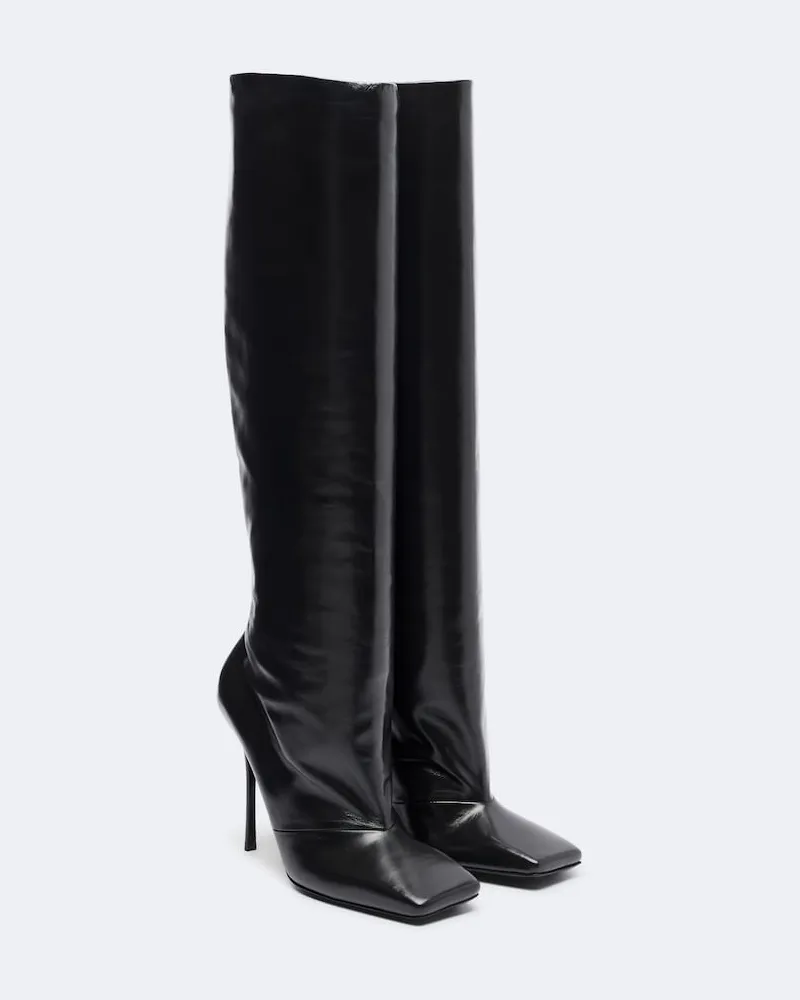 Dolce & Gabbana Stiefel aus Leder Schwarz
