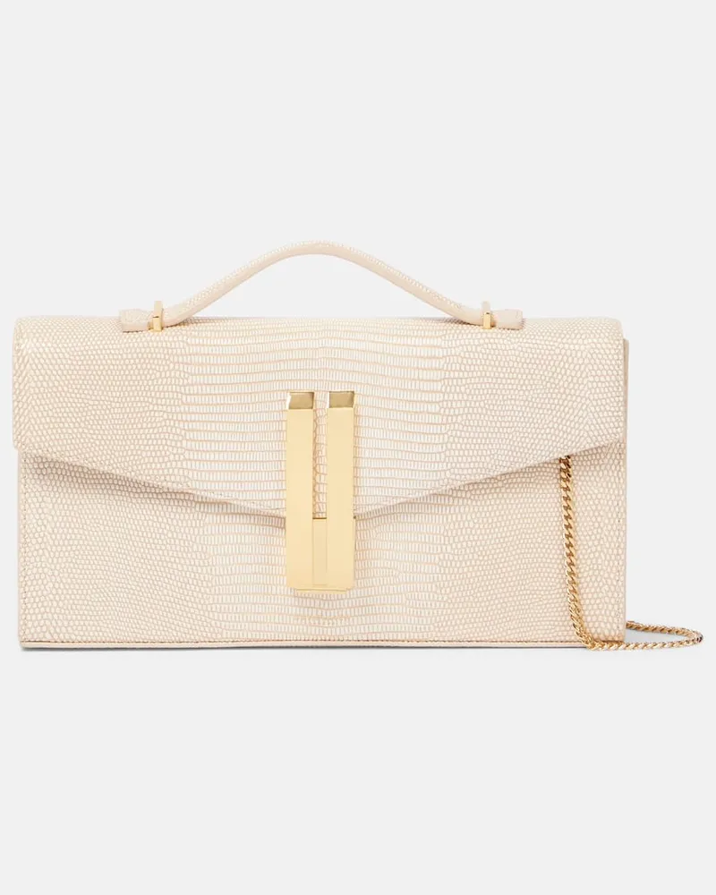 DeMELLIER Clutch Vancouver aus Leder Weiß