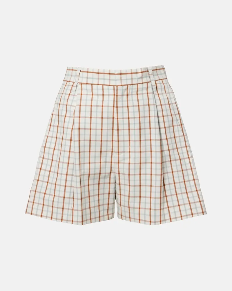 Victoria Beckham Shorts aus Baumwolle Beige