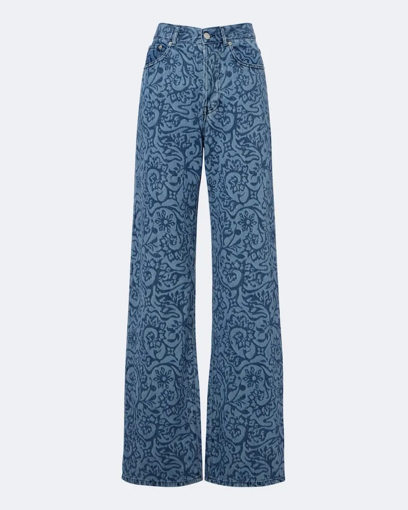 Dries van Noten Wide-Leg Jeans Blau