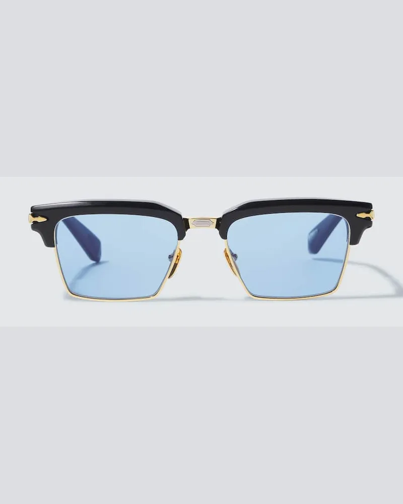 Jacques Marie Mage Eckige Sonnenbrille Alin Schwarz