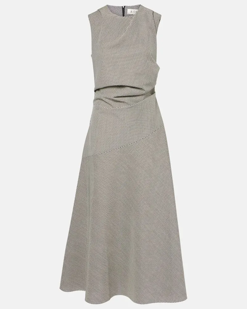 Róhe Róhe Maxikleid aus einem Wollgemisch Schwarz