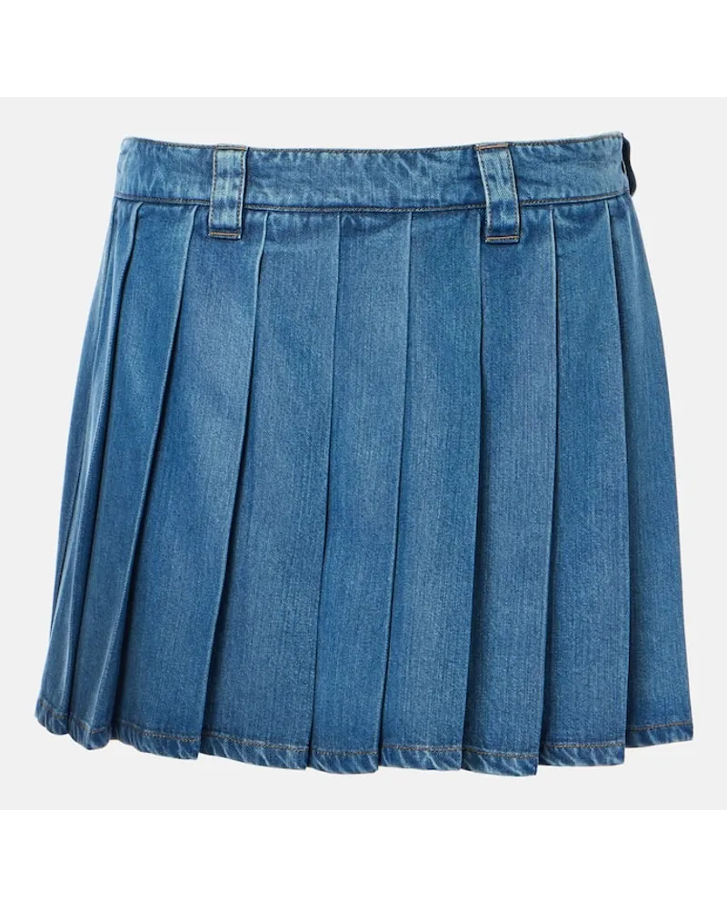 Miu Miu Jeansrock Blau