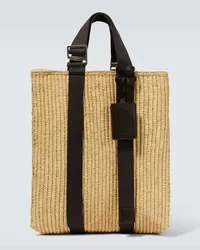 Jacquemus Tote Le Tote Panier aus Raffiabast Nude