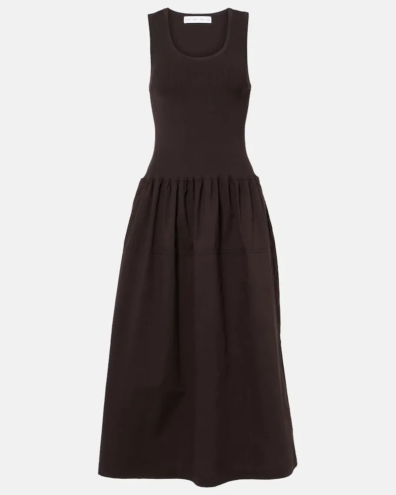 Proenza Schouler White Label Midikleid Malia Braun
