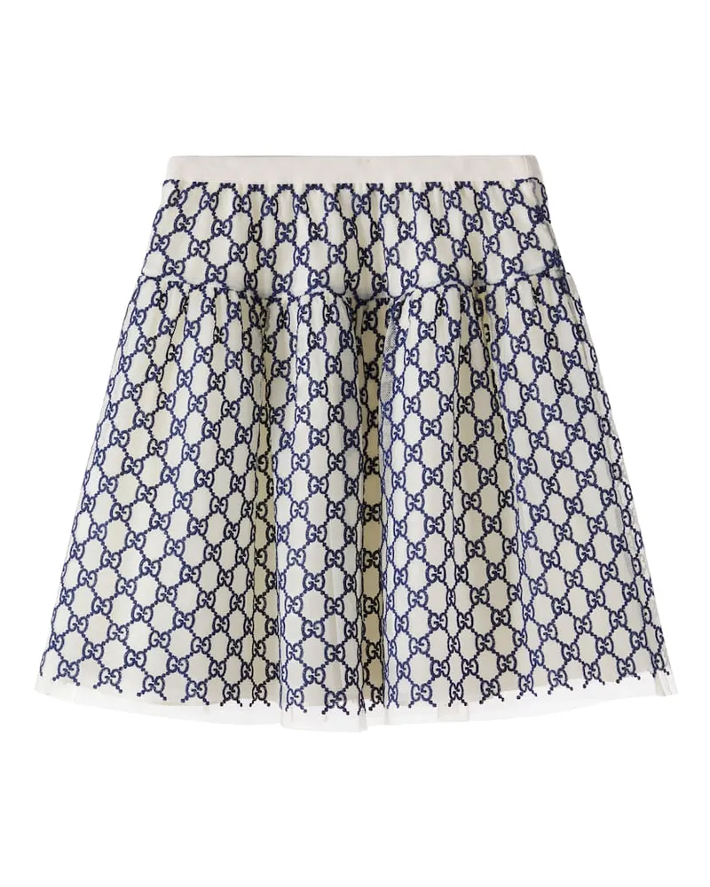 Gucci Rock GG aus Tüll Weiß