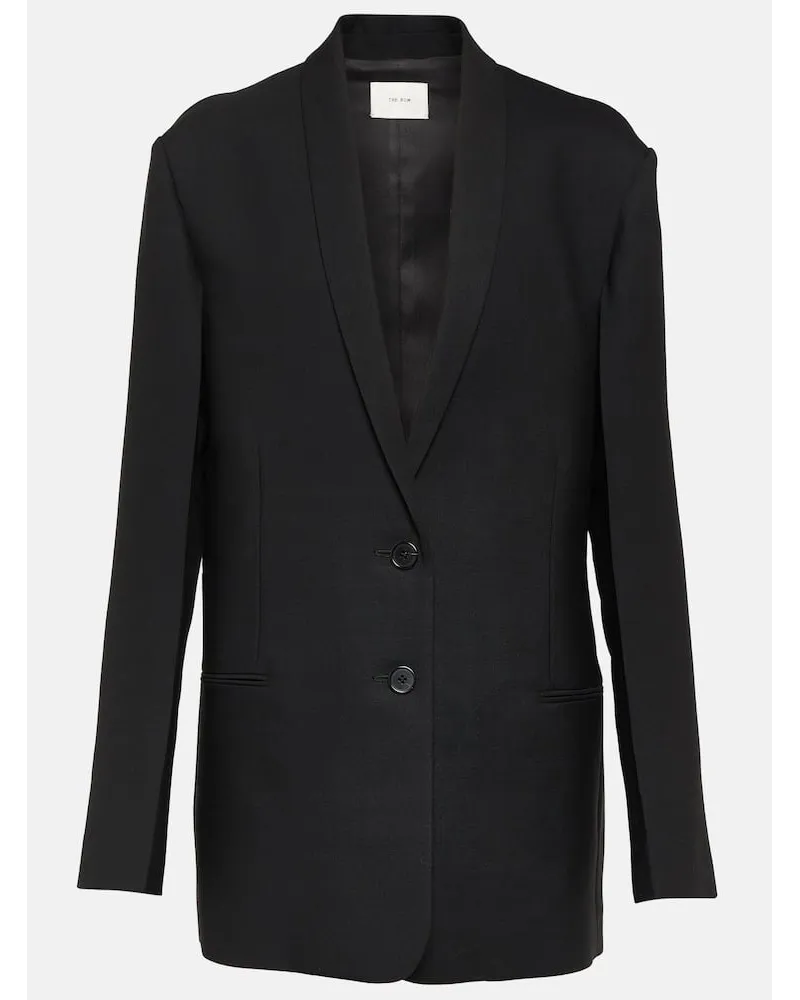 The Row Blazer aus Wolle und Mohair Schwarz