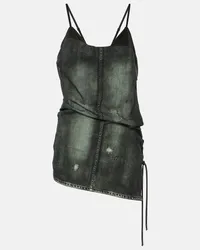 Acne Studios Top Esmii aus Denim Schwarz