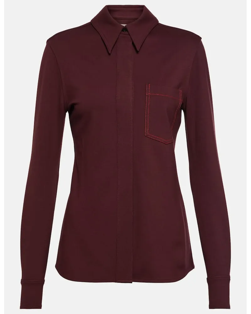 Victoria Beckham Hemd Braun