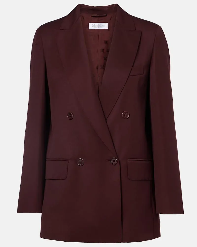 Max Mara Blazer Farad aus Schurwolle Burgunderrot