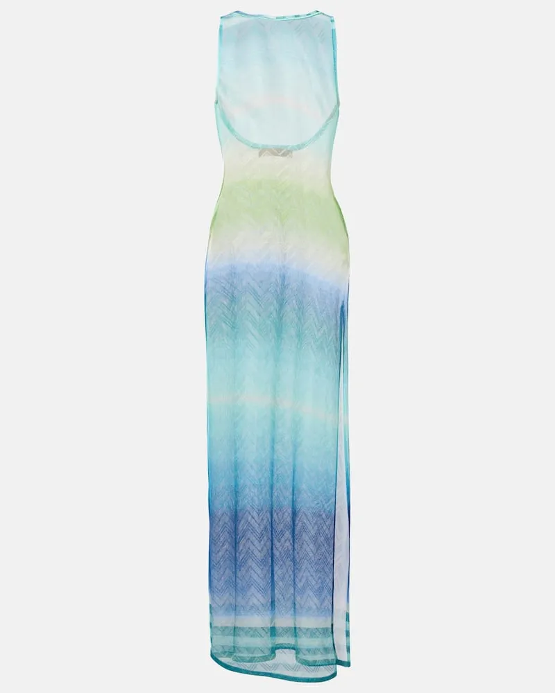 Missoni Maxikleid aus Häkelstrick Multicolor