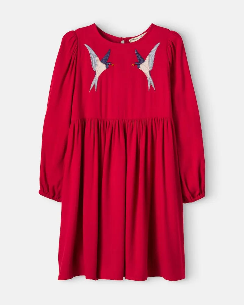 Stella McCartney Kids Besticktes Kleid Rot