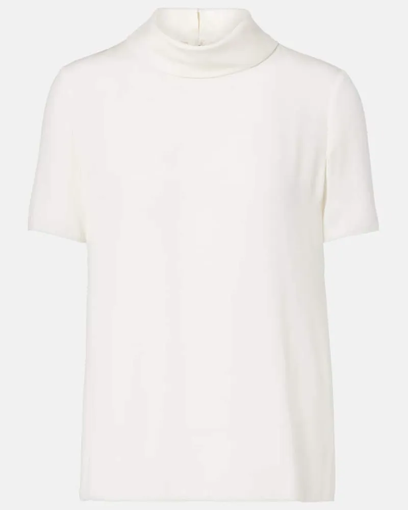 Valentino Garavani Top aus Seide Weiß