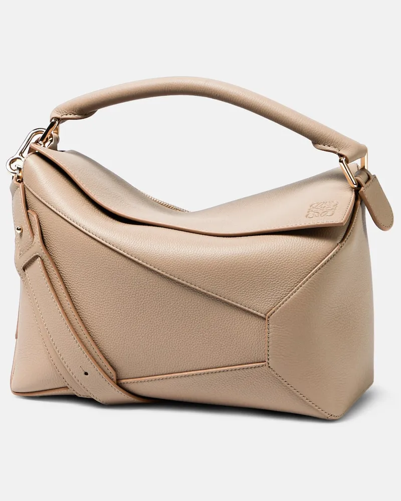 Loewe Tote Bag Puzzle Edge Medium aus Leder Neutral