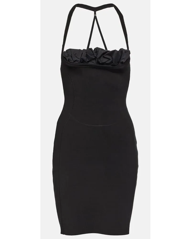 Jacquemus Minikleid La Robe Maille Croissant Schwarz