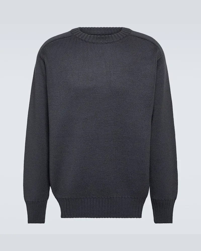 GR10K Pullover Arsenico aus Wolle Grau