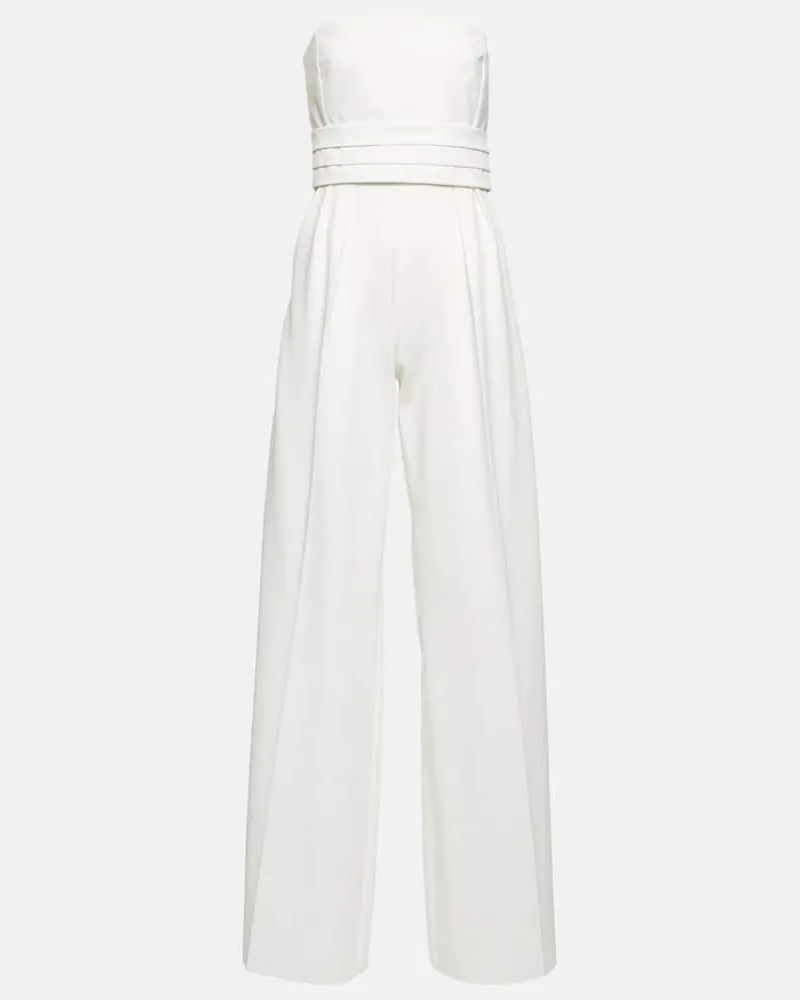Max Mara Jumpsuit Aderire aus Jersey Weiß