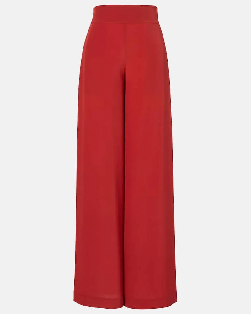 Joseph Weite Hose Rihani aus Seide Rot