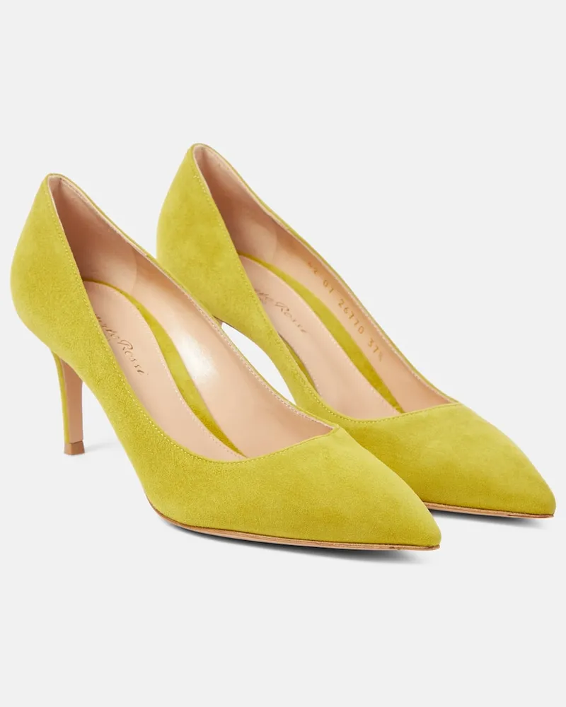 Gianvito Rossi Pumps Gianvito 70 aus Veloursleder Grün