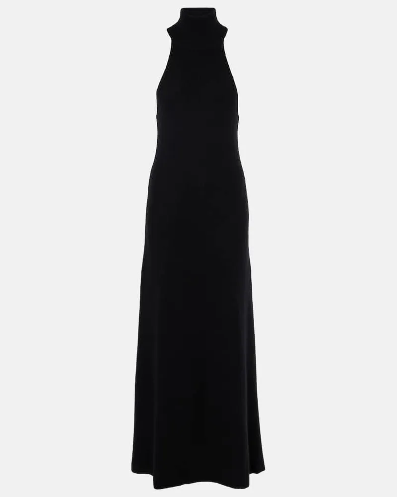 Lisa Yang Maxikleid Amanda aus Kaschmir Schwarz